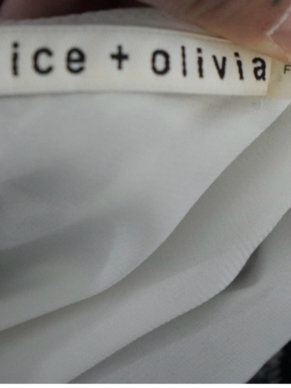 Alice + Olivia Soft White Slip Dress - Picture 4 of 6